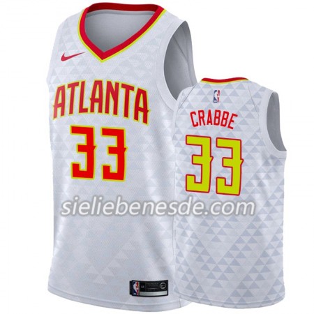 Herren NBA Atlanta Hawks Trikot Allen Crabbe 33 Nike 2019-2020 Association Edition Swingman